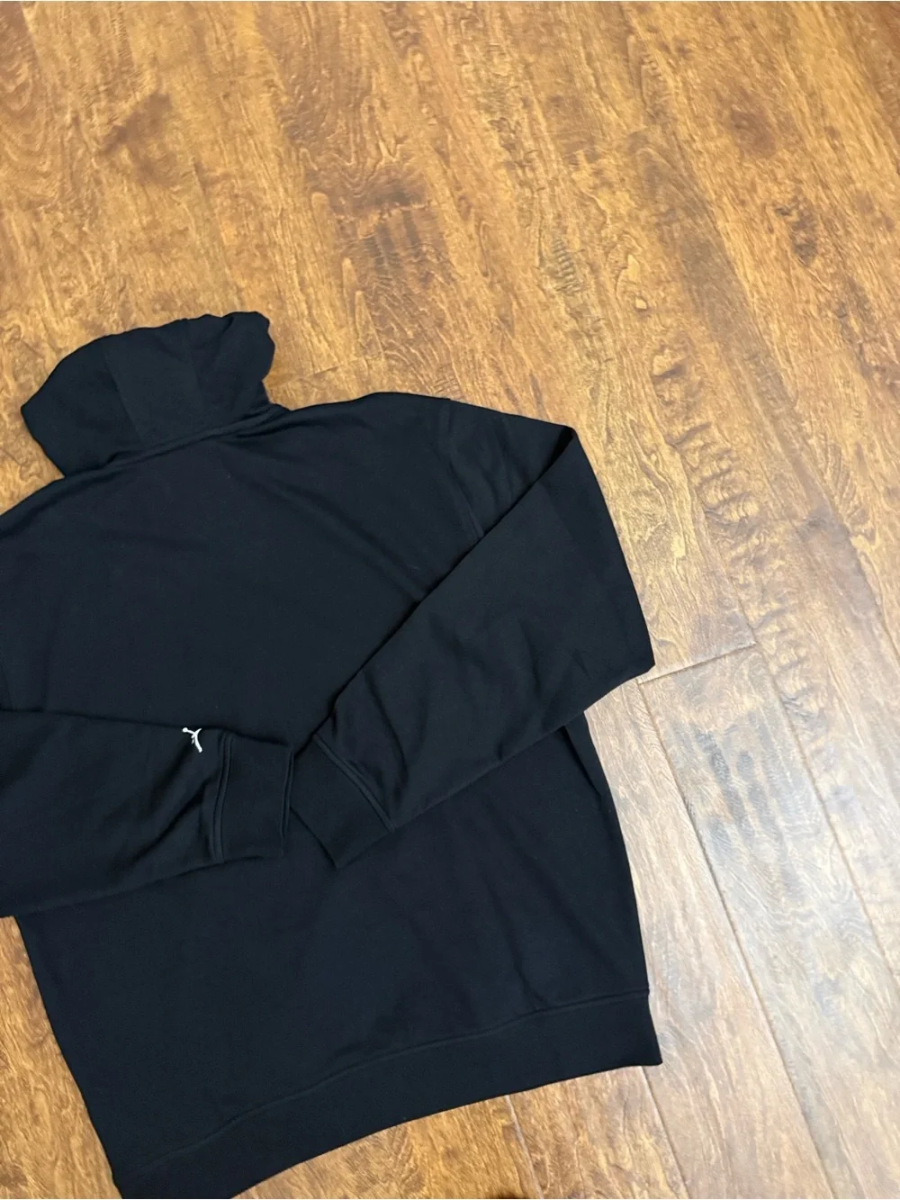 Jordan Black Hoodie with White Graphic Logo